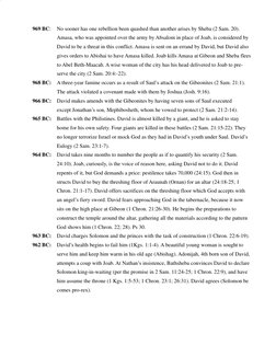 969 BC:
No sooner has one rebellion been quashed than another arises by Sheba (2 Sam. 20).
Amasa, who was appointed over the