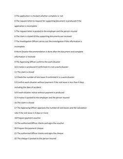 3 The application is checked whether complete or not  
4 The request letter to request for supporting document is produced if