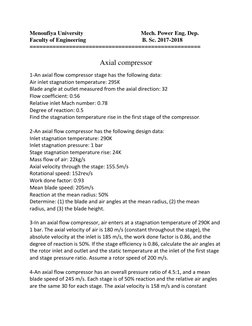 Menoufiya University                                        Mech. Power Eng. Dep. 
Faculty of Engineering