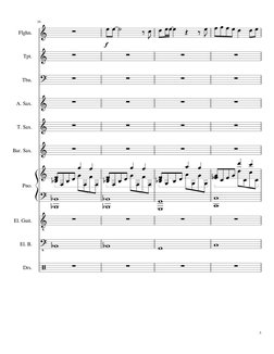 16
Flghn.
Tpt.
Tbn.
A. Sax.
T. Sax.
Bar. Sax.
Pno.
El. Guit.
El. B.
Drs.

























