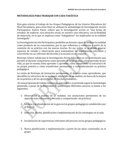 MINERD, Dirección General de Educación Secundaria 
 
 
METODOLOGÍA PARA TRABAJAR CON CADA FASCÍCULO 
 
Esta guía orienta el t