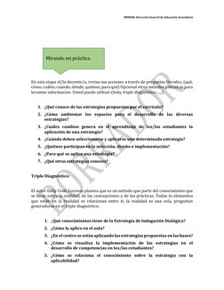 MINERD, Dirección General de Educación Secundaria 
 
 
 
 
 
 
 
 
 
En esta etapa el/la docente/a, revisa sus acciones a tra