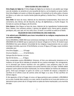 7 
 
ESHU-ELEGBA DEL ODU OGBE-SA 
Eshu-Elegba de Ogbe-Sa: El Eshu-Elegba de Ogbe-Sa se monta en una piedra que tenga 
cara de