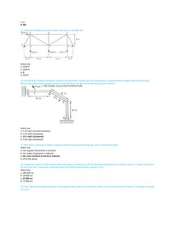 c. 6 J 
d. 96J 
 
15. In the pin-jointed truss shown, what is the force in member DE? 
 
 
Select one: 
a. 3500 N  
b. 25