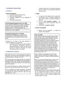 II. RECIPROCAL OBLIGATIONS 
 
A. Definition 
 
Reciprocal obligations 
● 
Must have reciprocity between them 
● 
Arise from