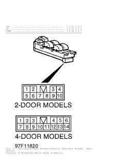 OFF  .........................................  3 & 8; 5 & 7
UP  ..........................................  3 & 8; 5 & 9
DOW