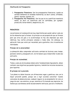 Elementos y principios de la planeación | PDF | Presupuesto | Planificación