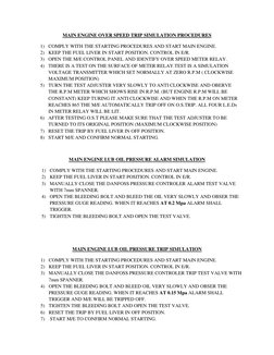 Main Engine Overspeed Trip Procedures | PDF | Valve | Vehicle Technology