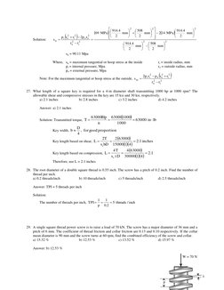 Machine Design Problems and Solutions | PDF | Gear | Belt (Mechanical)