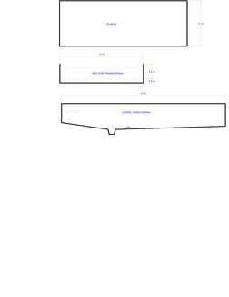 0.5 m
2%
PLANTA
17 m
17 m
2.0 m
51 m
SECCIÓN TRANSVERSAL
CORTE LONGITUDINAL
