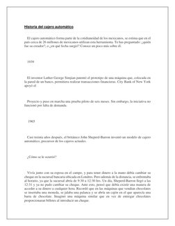 Historia del cajero automático  (http://www.condusef.gob.mx/Revista/index.php/usuario-inteligente/educacion-financiera/222-hi