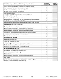 Checked 
by PC (√) 
FOUNDATION, FLOOR AND ROOF PLANS (scale: 1/4" = 1'-0")
Overall building depth and width of principal and