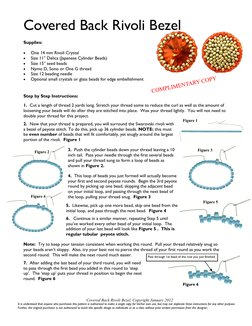 Bezel Rivoli Tutorial | PDF | Bead | Textile Arts