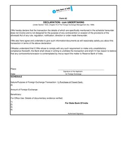 SBI FEMA Declaration Form Guide | PDF | Foreign Exchange Market | Banks