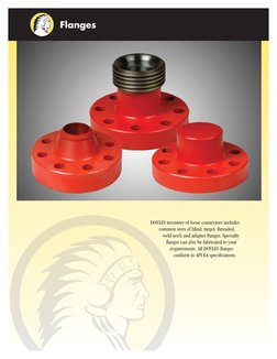 DOYLES inventory of loose connectors includes
       common sizes of blind, target, threaded, 
          weld-neck and adap