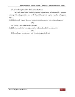 Cryptography Exam Question Papers | PDF | Cryptography | Key (Cryptography)