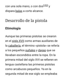 (https://es.m.wikipedia.org/w/index.php?title=Pistola&action=edit&section=2)con una sola mano, o con dos[1] [2] y
dispara ba