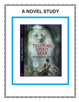 Touching Spirit Bear Novel Study Guide | PDF | Reading Comprehension ...