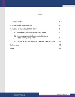 Índice 
 
 
 
1. Antecedentes 
 
 
 
 
 
 
 
 
 
 
1 
 
2. Información y Metodología 
 
 
 
 
 
 
 
2 
 
3. Tablas de Mor
