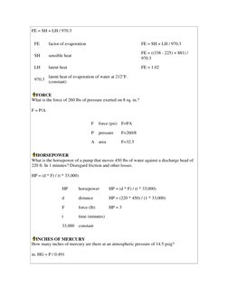 Boiler Horsepower Calculation Formulas | PDF | Horsepower | Boiler