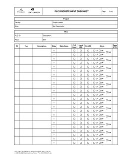 Instrumentation Inspection Checklist | PDF | Instrumentation ...