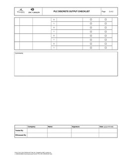 Instrumentation Inspection Checklist | PDF | Instrumentation ...