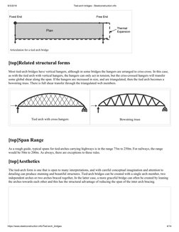 Tied-Arch Bridges: Design and Benefits | PDF | Beam (Structure) | Bending