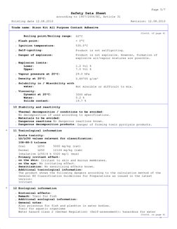 Bison Kit Msds.pdf Bison Kit Contact Adhesive Safety Data | PDF | Toxicity | Dangerous Goods