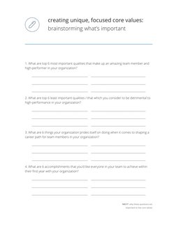 Core Values Questionnaire Workbook | PDF | Mentorship | Value (Ethics)
