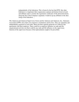 Affiliation of Unions: Adamson Case | PDF | Trade Union | Labour Law