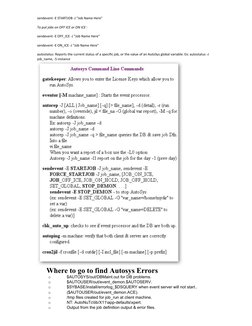 AutoSys Command Line Cheatsheet | PDF | Command Line Interface ...