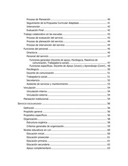  
	  
Proceso de Planeación ............................................................................. 40	  
Seguimie