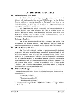 Overview of 5ESS Switch Features | PDF | Public Switched Telephone ...