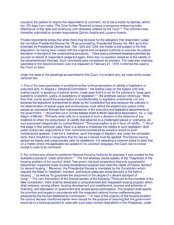course to the petition to require the respondents to comment, not to file a motion to dismiss, within 
ten (10) days from not