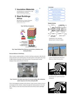 Fig.2: Soft Story Arrangement
Fig.3: Upper Building Floors Moving to and forth like a Pendulum under 
Earthquake Motion
Struc