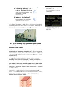 This is due to the sacrificial action of the soft story. The columns in the soft story lack the 
capacity to absorb the seism