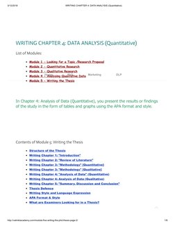 Chapter 4: Quantitative Data Analysis Guide | PDF | Statistics ...