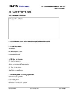 HAZID Study Report for Project Safety | PDF | Natural Gas | Hazards