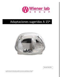 Adaptaciones sugeridas A 15® 
Las adaptaciones aquí descriptas, deben ser validadas con los ensayos  co