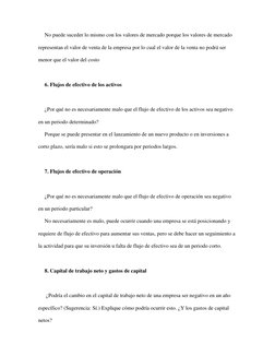 No puede suceder lo mismo con los valores de mercado porque los valores de mercado 
representan el valor de venta de la empre