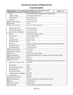 DP Type Flow Transmitter Datasheet | PDF | Flow Measurement | Pump