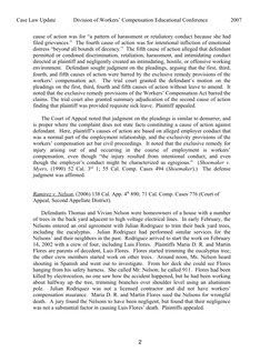 Case Law Update             Division of Workers’ Compensation Educational Conference
2007
cause of action was for “a pattern