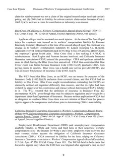 Case Law Update             Division of Workers’ Compensation Educational Conference
2007
claim for reimbursement was not a c