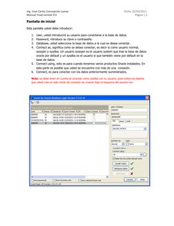 Manual de Toad 9.5: Guía de Uso Básico | PDF | SQL | Bases de datos