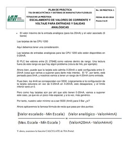 Escalamiento de Señales en TIA Portal | PDF | Señal analoga | voltaje