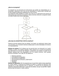 ¿Qué es un programa? 
 
Un programa es una secuencia de instrucciones que pueden ser interpretadas por un 
computador, obteni
