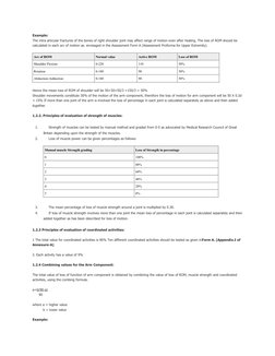 Example:
The intra articular fractures of the bones of right shoulder joint may affect range of motion even after healing. Th