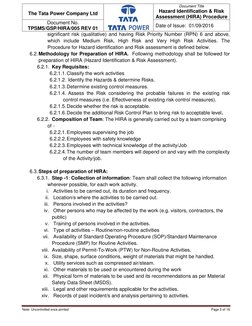 HIRA Procedure for Risk Management | PDF | Risk Assessment | Risk