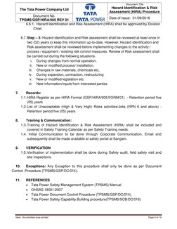 HIRA Procedure for Risk Management | PDF | Risk Assessment | Risk