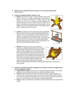 4. Participar de un campamento de fin de semana, con un mínimo de dos pernoctes. 
Requisito Práctico. 
 
5. Construir las s